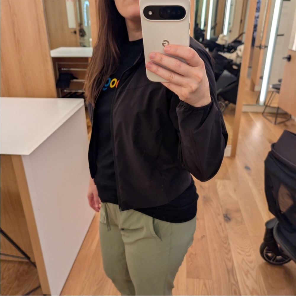 lululemon athletica Black Lightweight Bomber Jacket